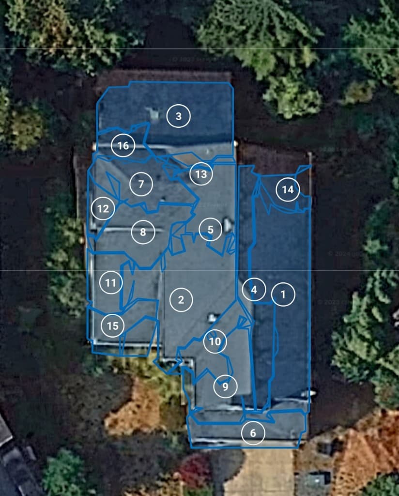 Roofs measured in SquareRate